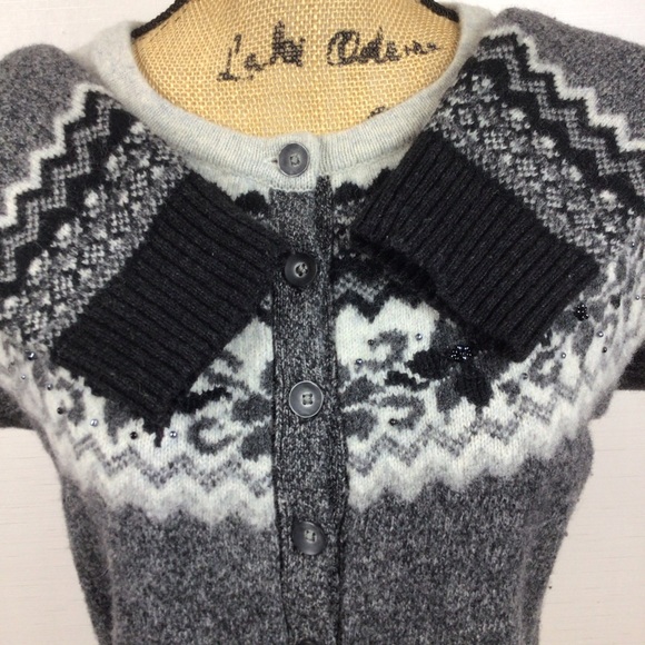 Eddie Bauer Wool Blend Cardigan Sweater Button Down - Picture 6 of 14